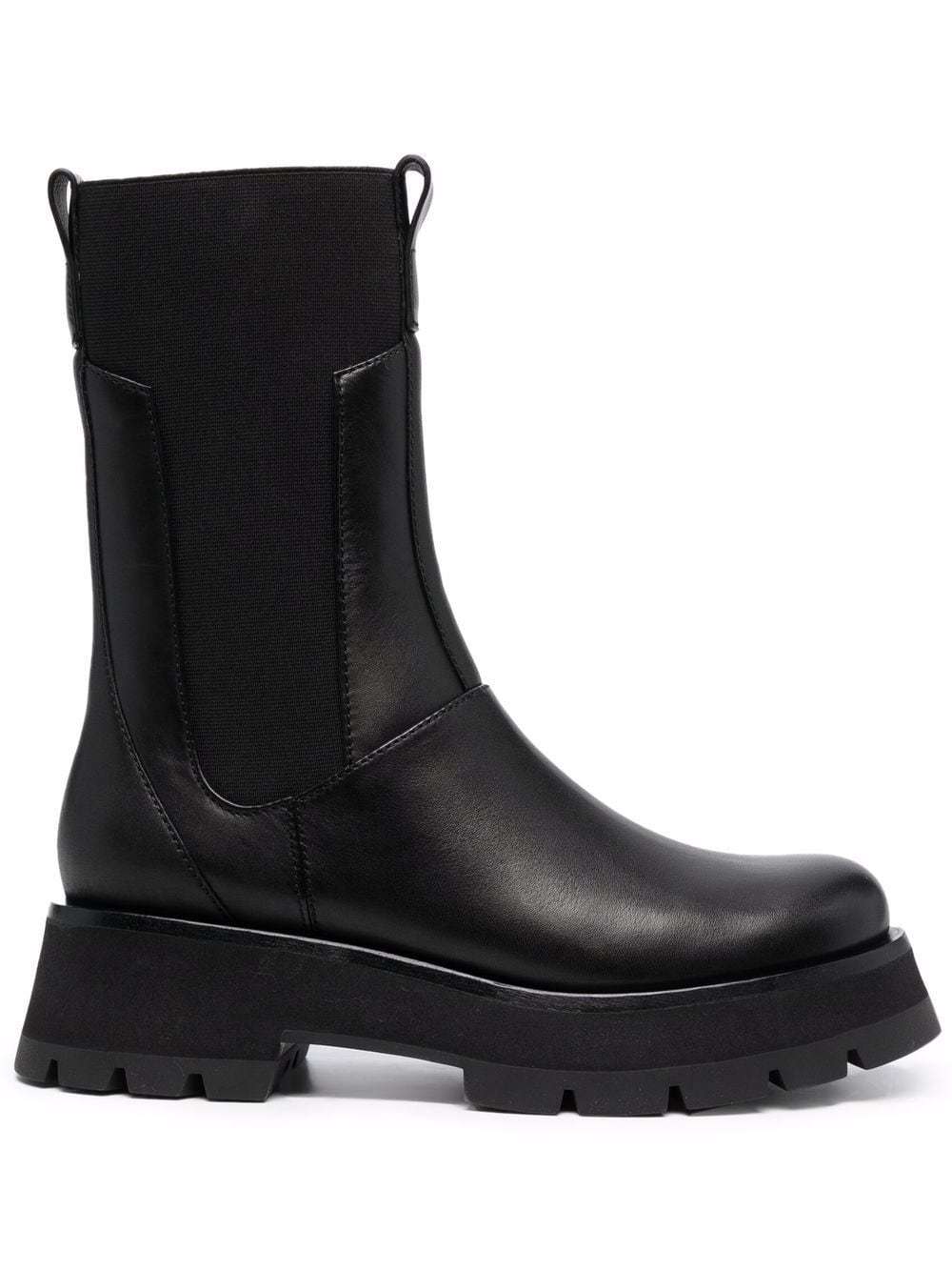 3.1 Phillip Lim Kate Mid-calf Combat Boots In Black