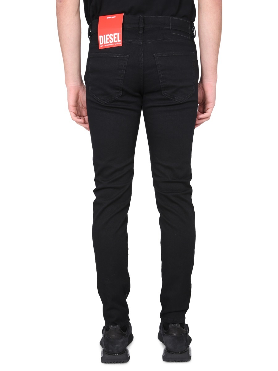 Diesel D-strukt Straight-leg Jeans In Black