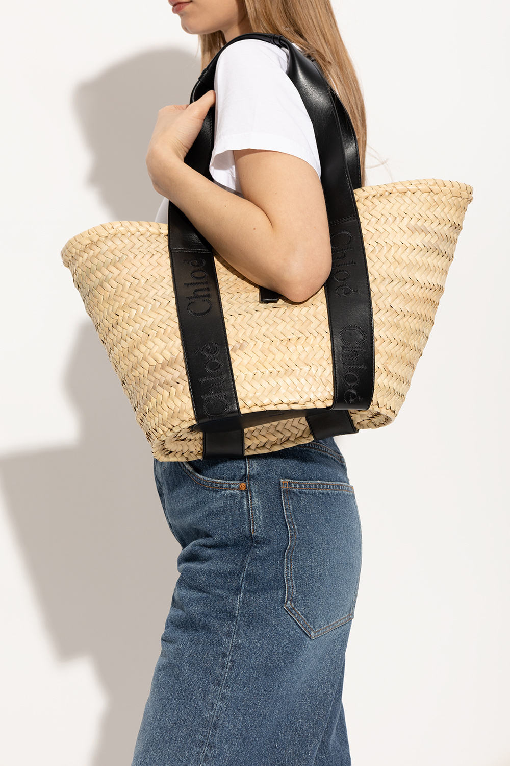 Shop Chloé Medium Sense Tote Bag In Nude