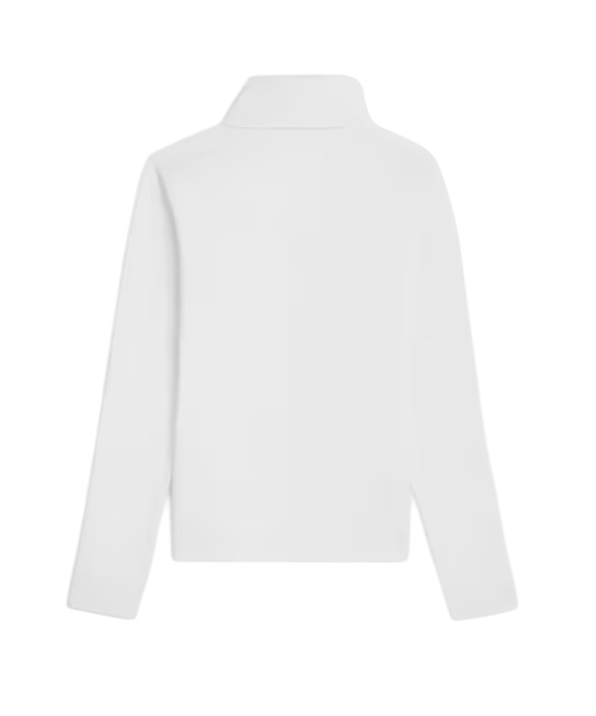 Celine High Neck Top In Athletic Cotton Jersey In White