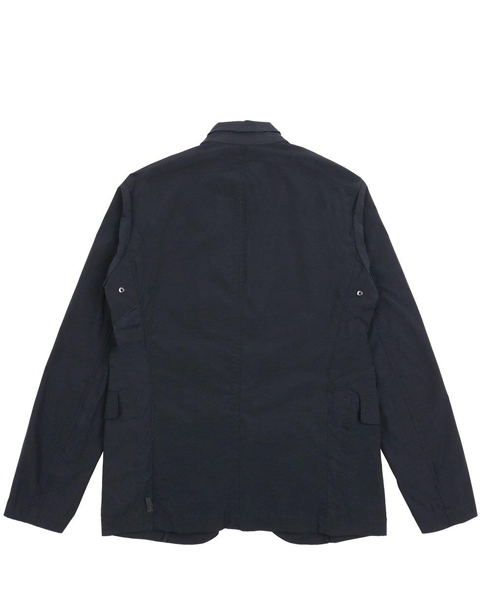 Armani Collezioni Single-breasted Casual Jacket In Black