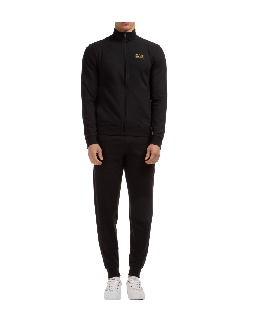 Ea7 Emporio Armani Core Id Tracksuit Black In Black