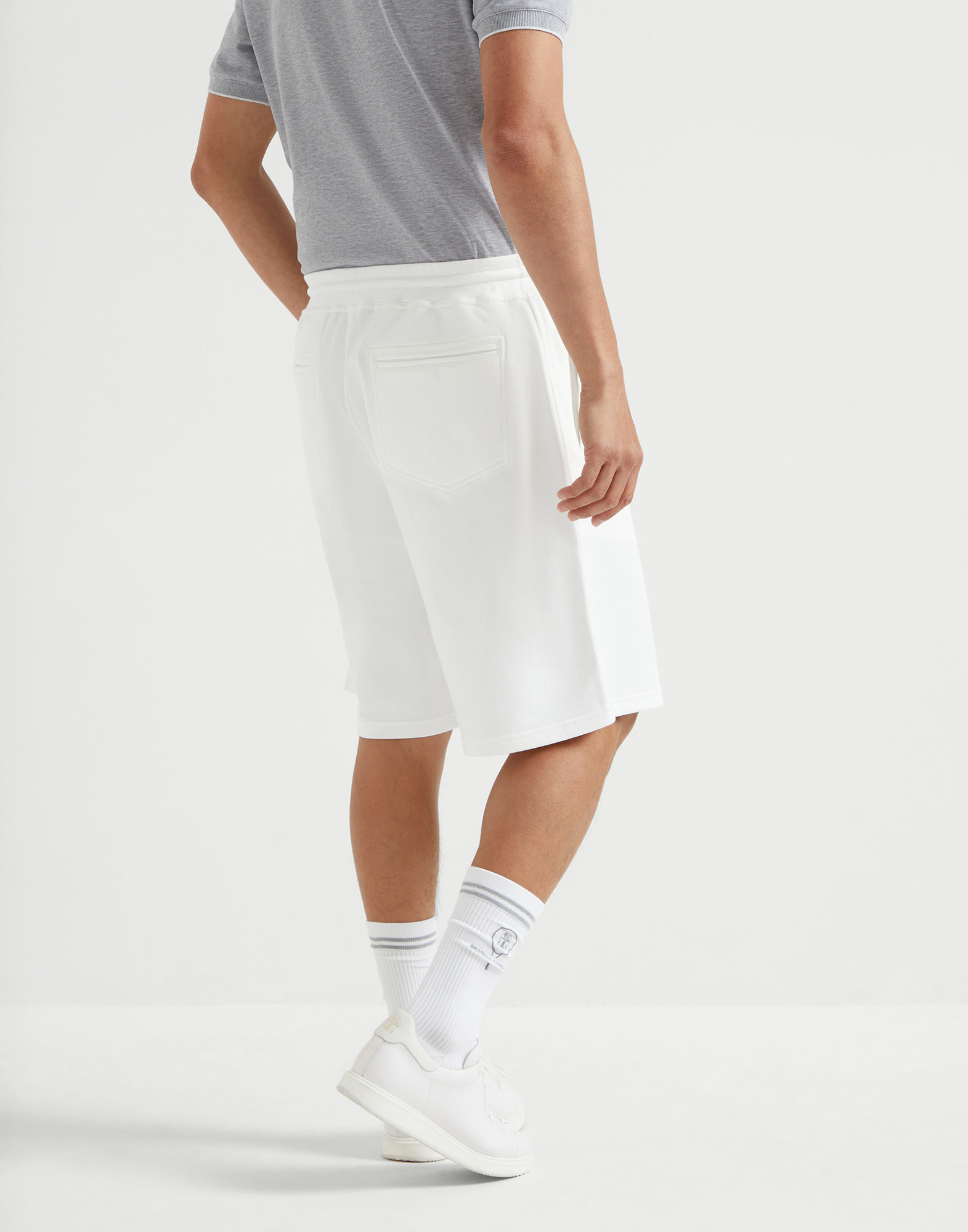 Brunello Cucinelli Drawstring Shorts In Off-white