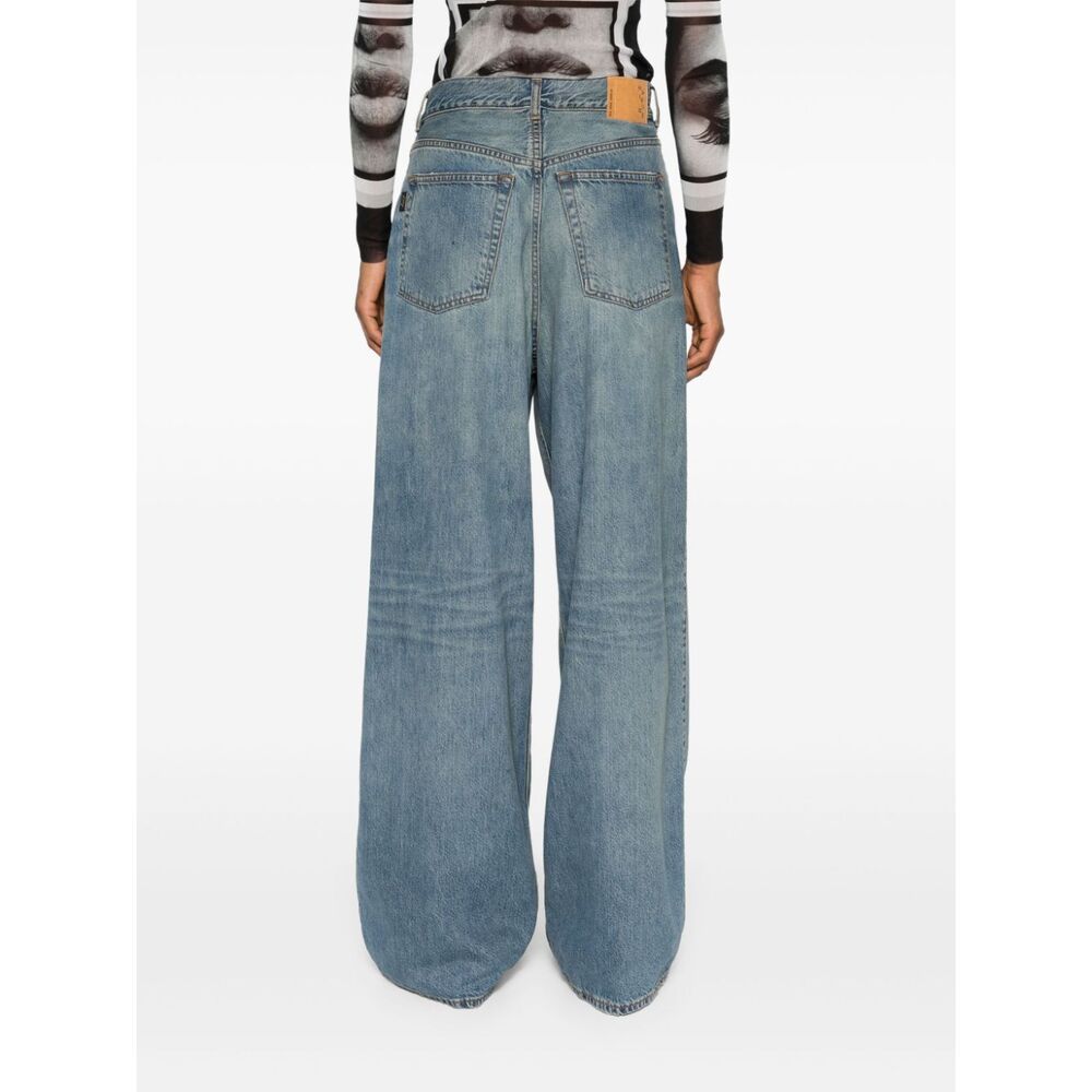 Haikure Candy High-rise Wide-leg Jeans In Gray