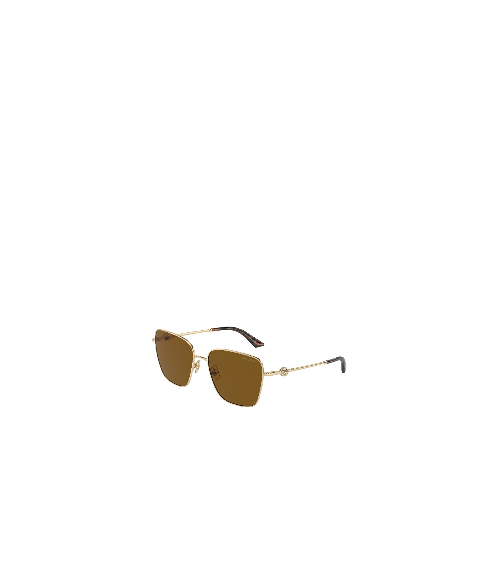 Jimmy Choo Golden Allure Polarized Sunglasses In Brown