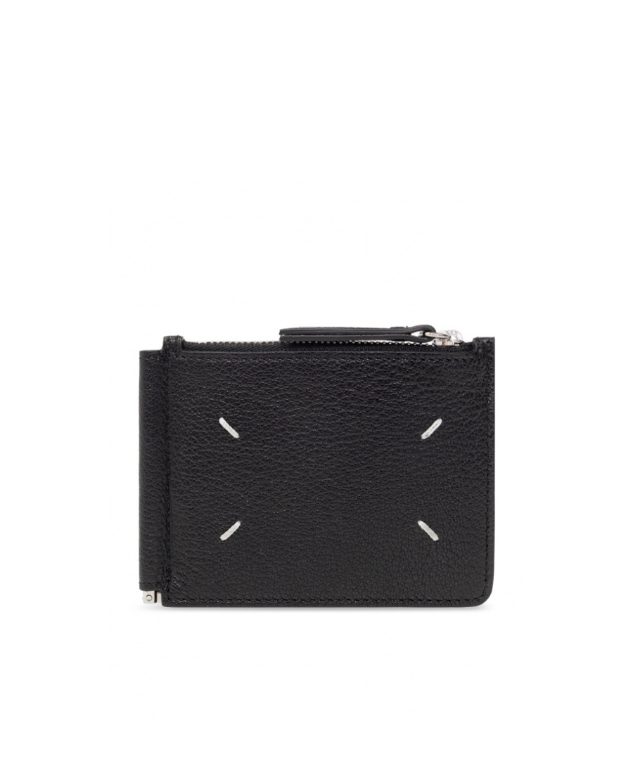 MAISON MARGIELA MAISON MARGIELA FOUR-STITCH DETAILED ZIPPED WALLET