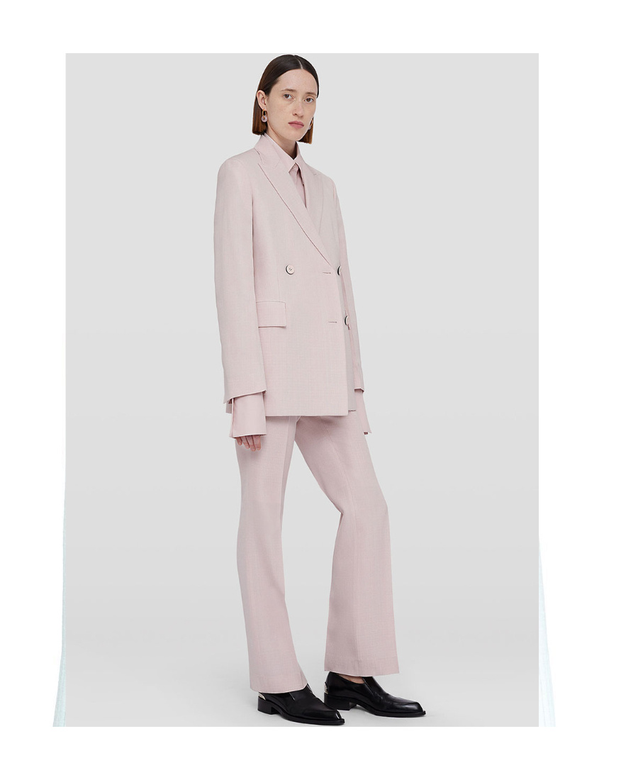 Jil Sander Pressed-crease Tailored Trousers In Pink