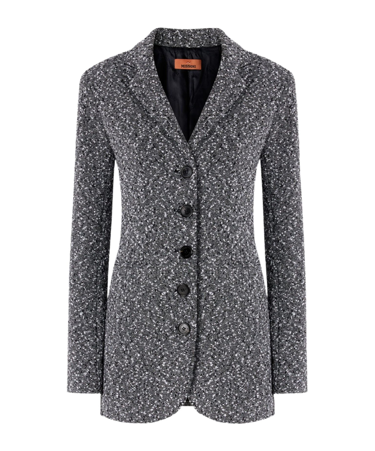 Missoni Long-sleeved Suit Jacket In Black