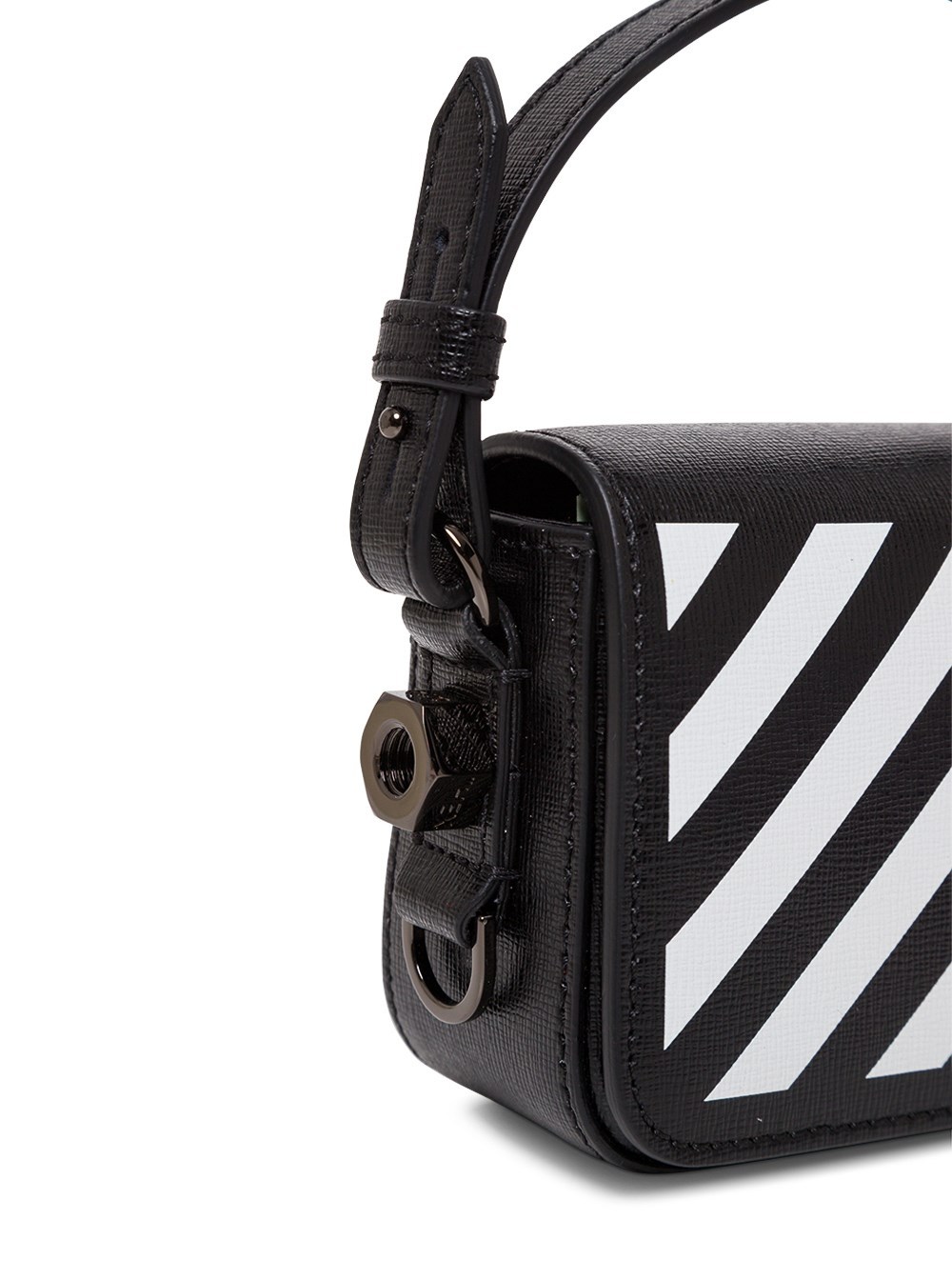 Off-white Diagonal Baby Flap Bag In Black