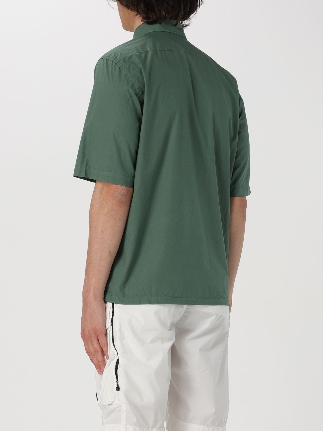C.p. Company A Short Sleeved Shirt In Green