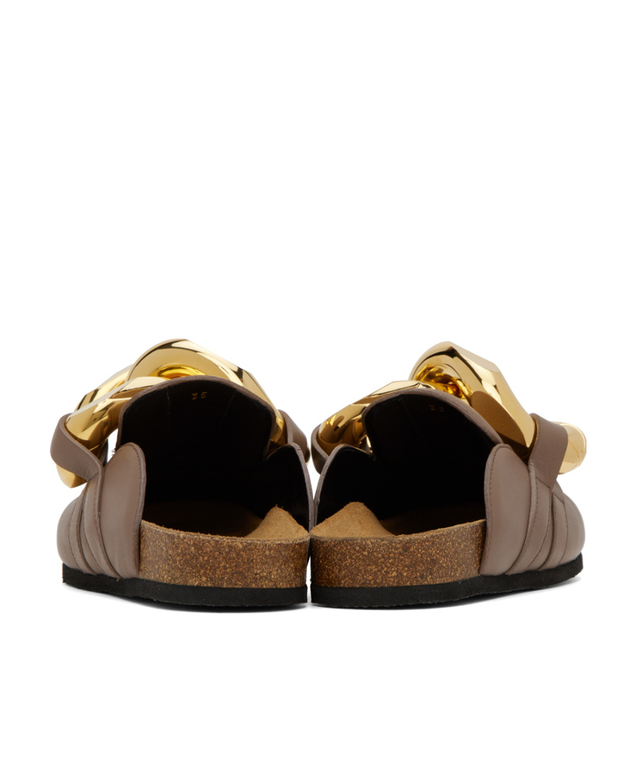 Jw Anderson Logo Muller Shoes In Brown