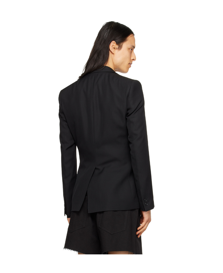 Raf Simons Long-sleeved Button Suit Jacket In Black
