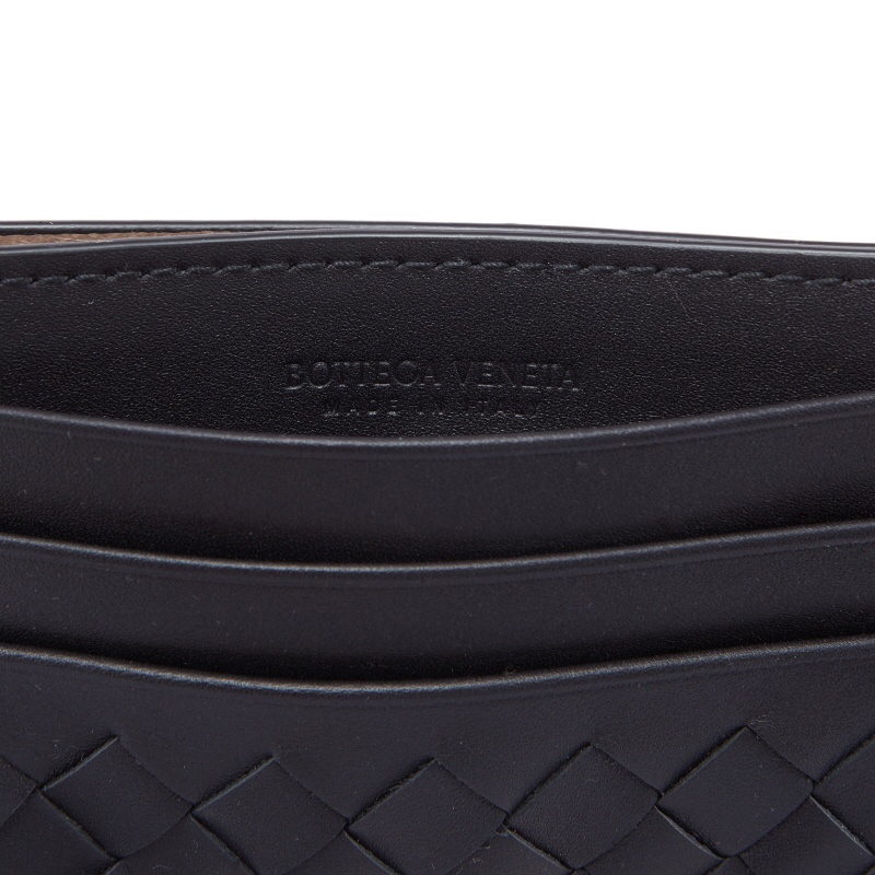 Shop Bottega Veneta Logo Card Holder In Black