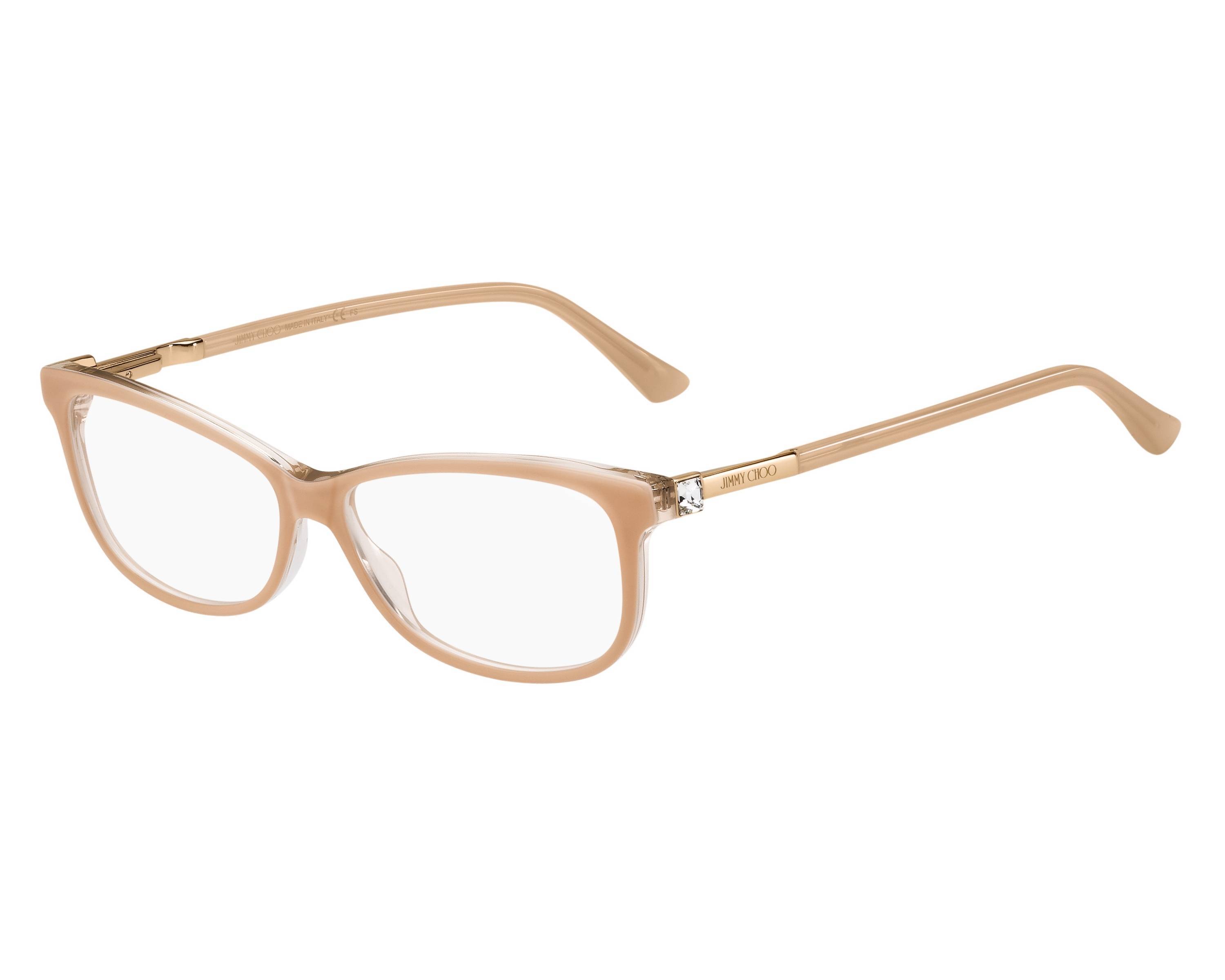 Jimmy Choo Eyewear Rectangular Frame Glasses In White