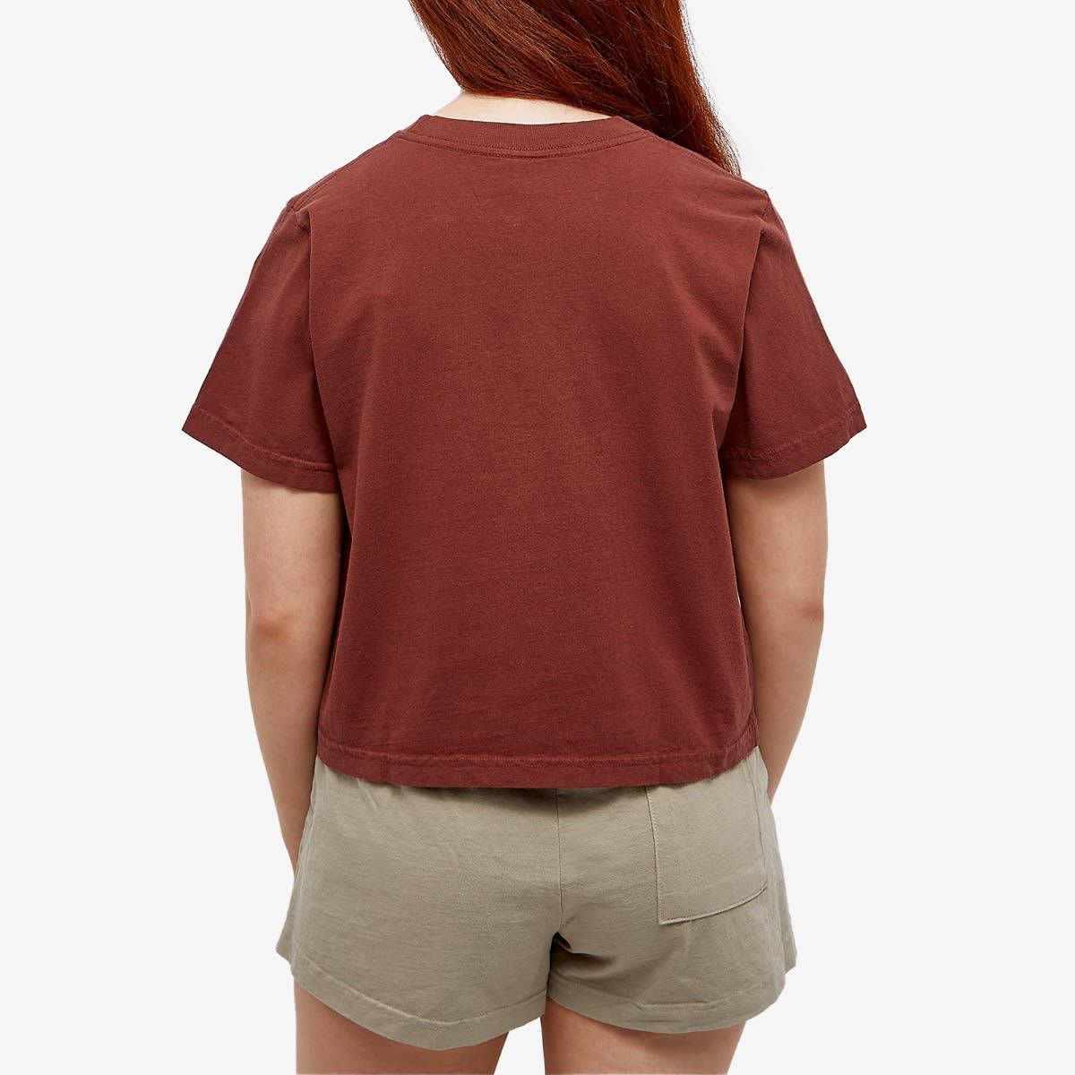 Sporty And Rich Logo-print Cotton T-shirt In Red
