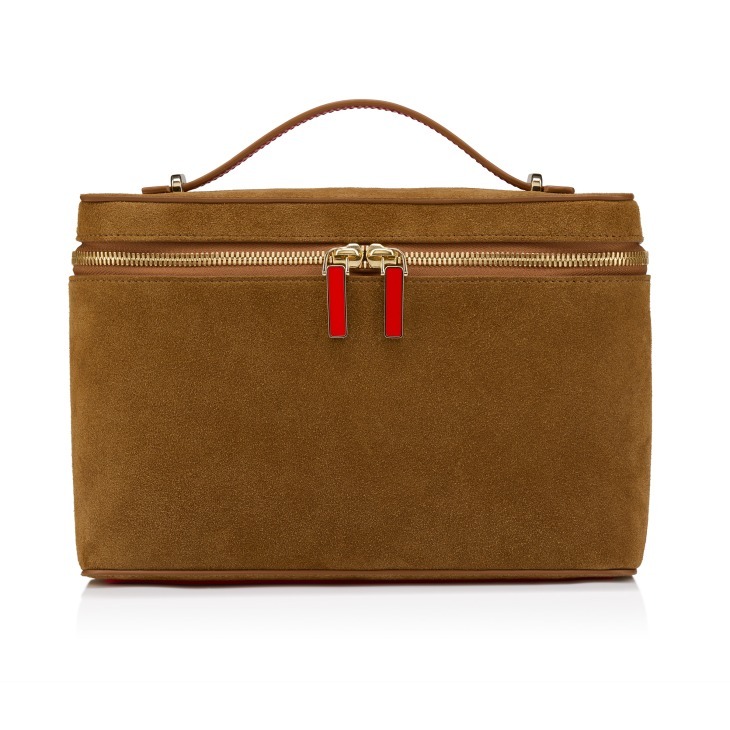 Christian Louboutin Djanis Zip-up Crossbody Bag In Brown