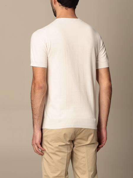 Shop Paolo Pecora Fine-knit Cotton T-shirt In White