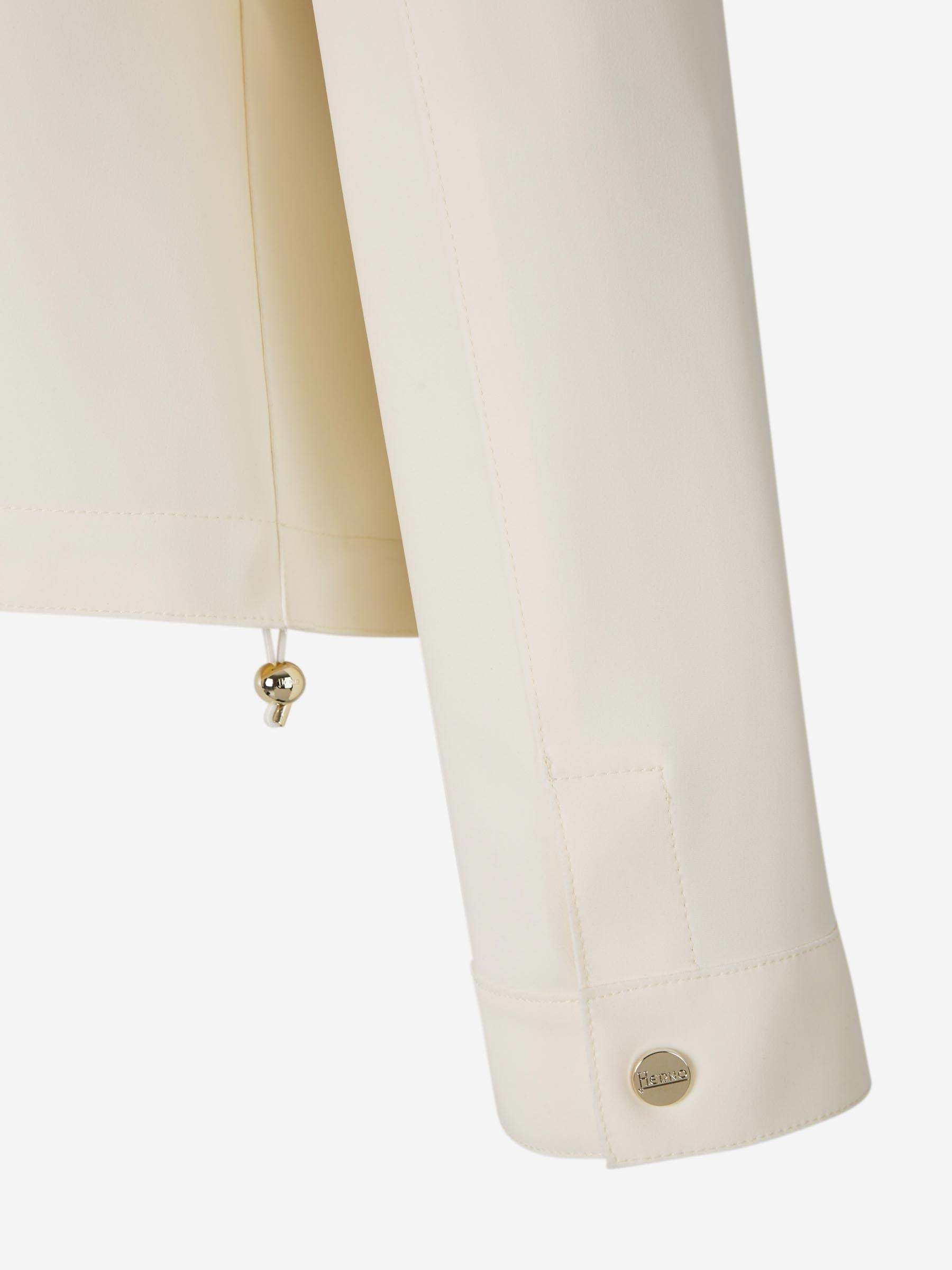 Herno Plain Hooded Jacket In White