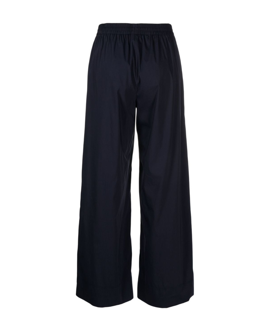 Emporio Armani Drawstring-waist Straight-leg Trousers In Black