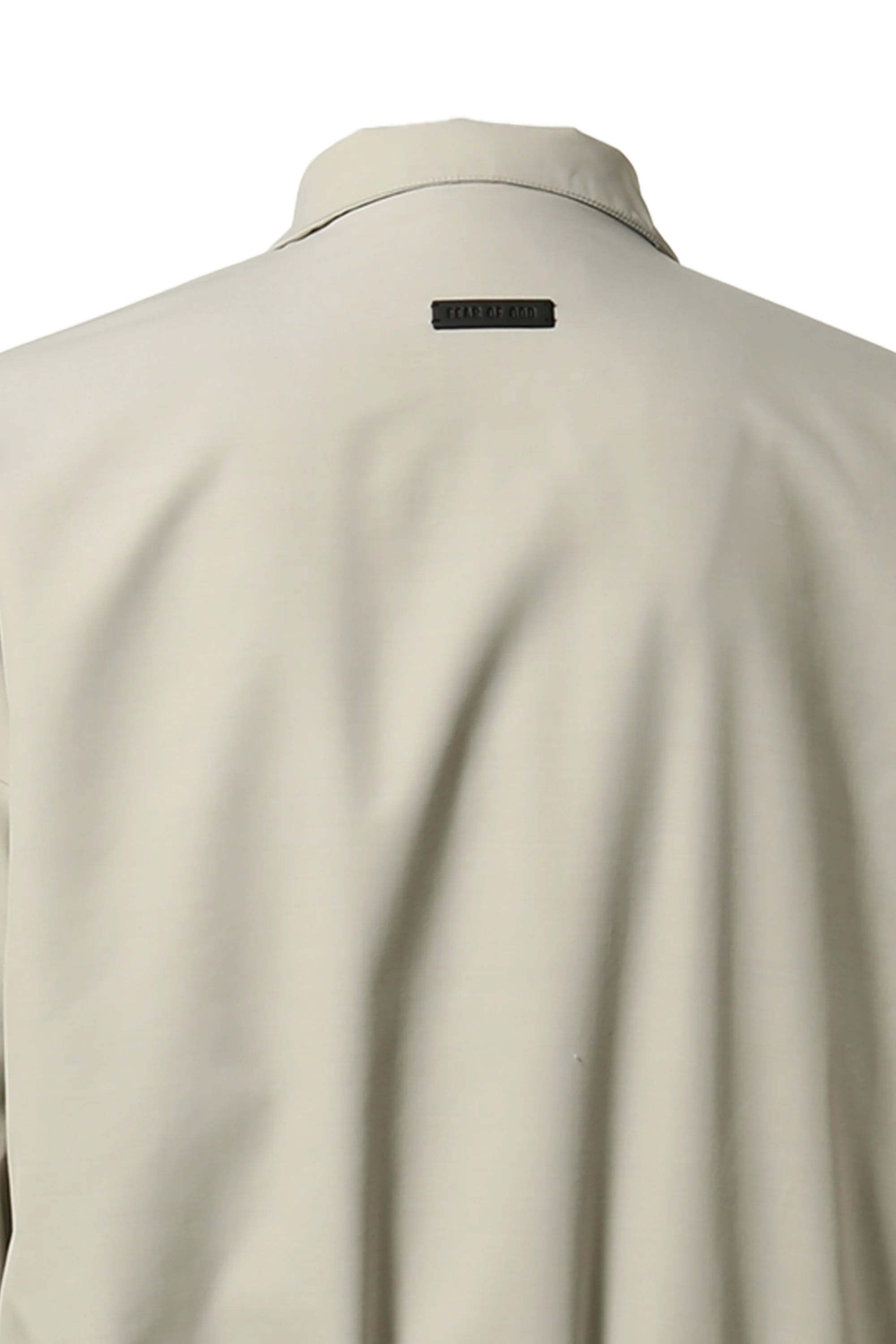 Fear Of God High Collar Long Sleeve Casual Jacket In Burgundy