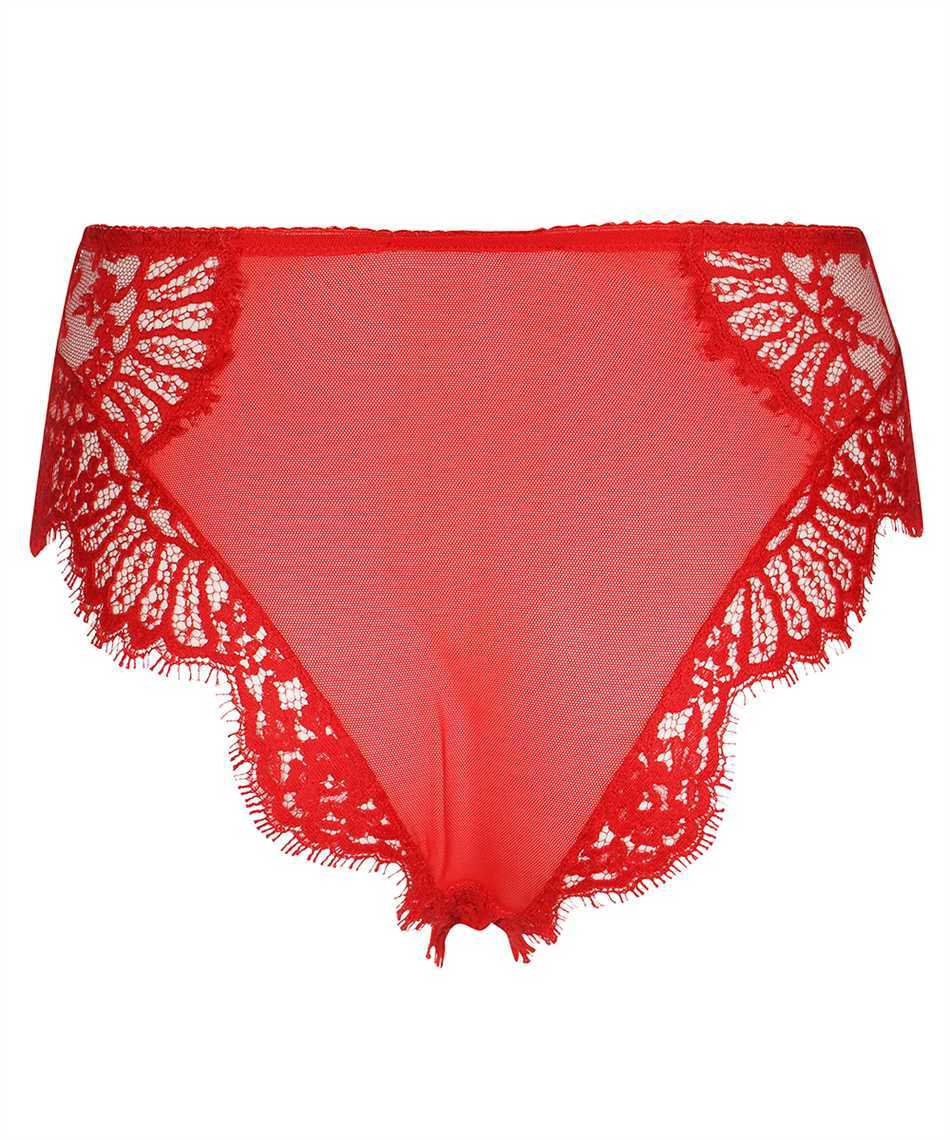 Dolce & Gabbana High-waisted Lace Briefs In Red