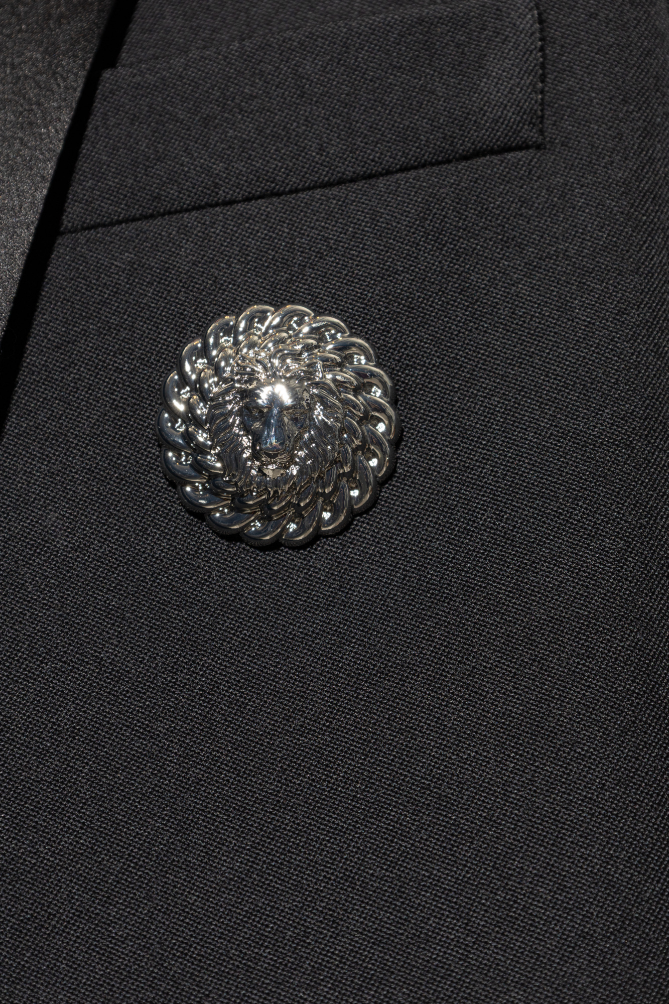 Balmain Long Sleeve Blazer In Black