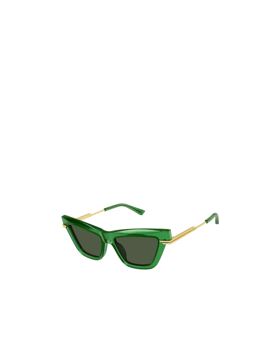 Bottega Veneta Logo Sunglasses In Green