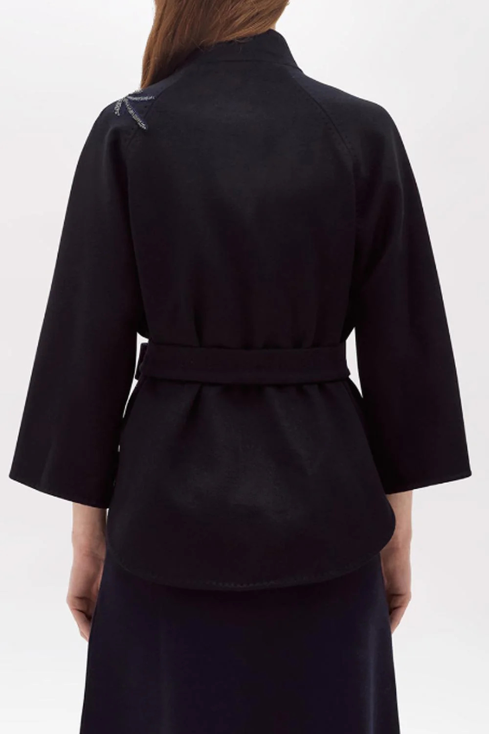 Blugirl Long-sleeved Coat In Blue