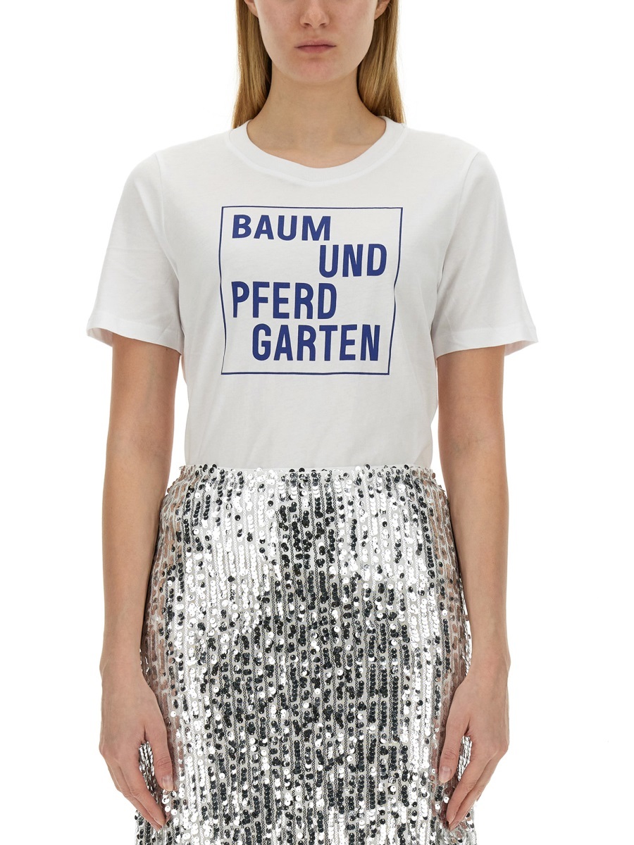 Baum Und Pferdgarten Woman T-shirt White Size S Organic Cotton In White