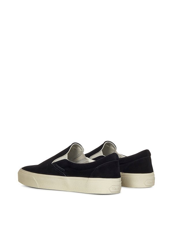 Tom Ford Suede Slip-on Sneakers In Nude