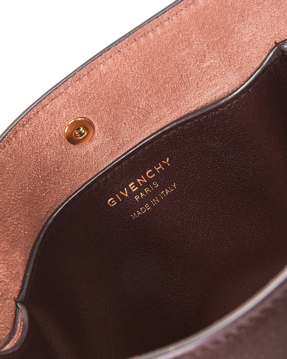 Givenchy Snap Button Shoulder Bag In Brown
