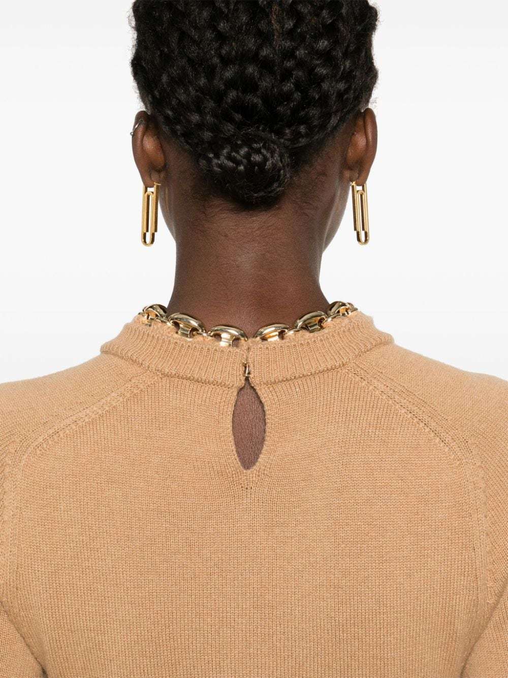 Shop Rabanne Chain-embellished Dress In Nude