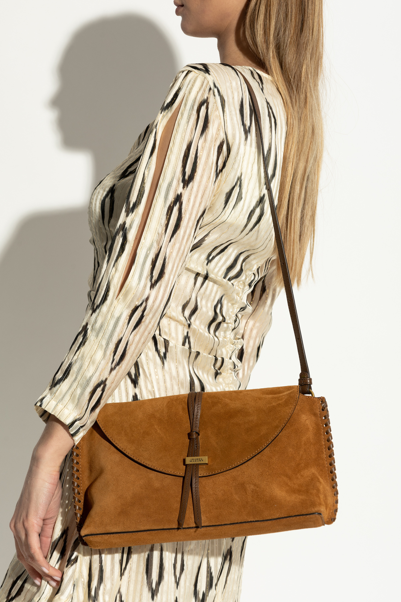 Isabel Marant Flip Shoulder Bag In Brown