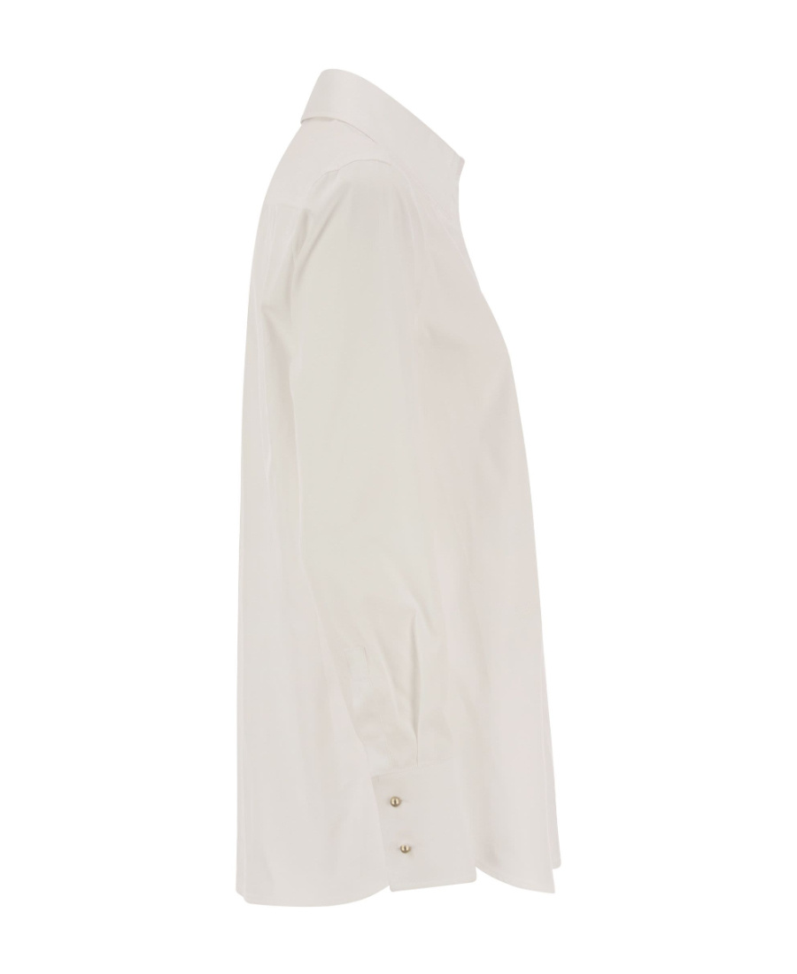 Max Mara Buttoned Long-sleeved Shirt In White