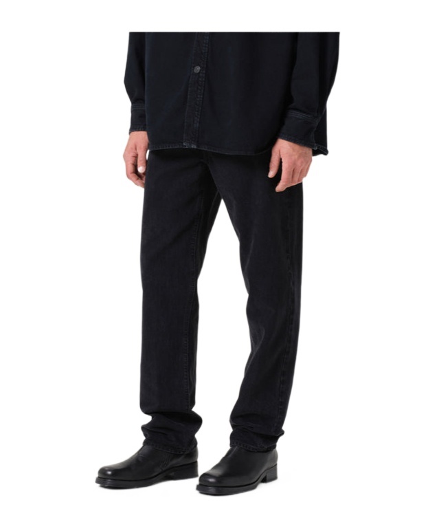 Agolde Belt-loop Jeans In Black