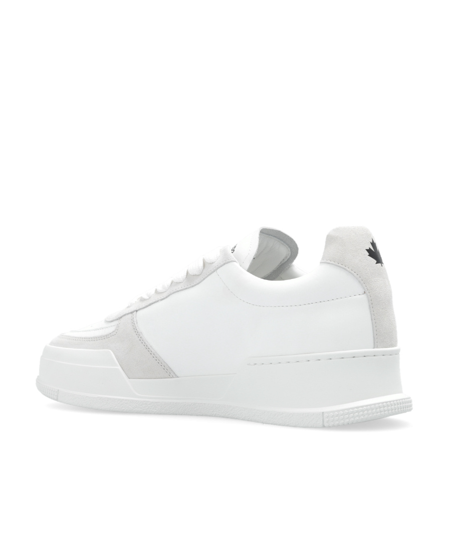 Dsquared2 Logo-patch Lace-up Sneakers In White