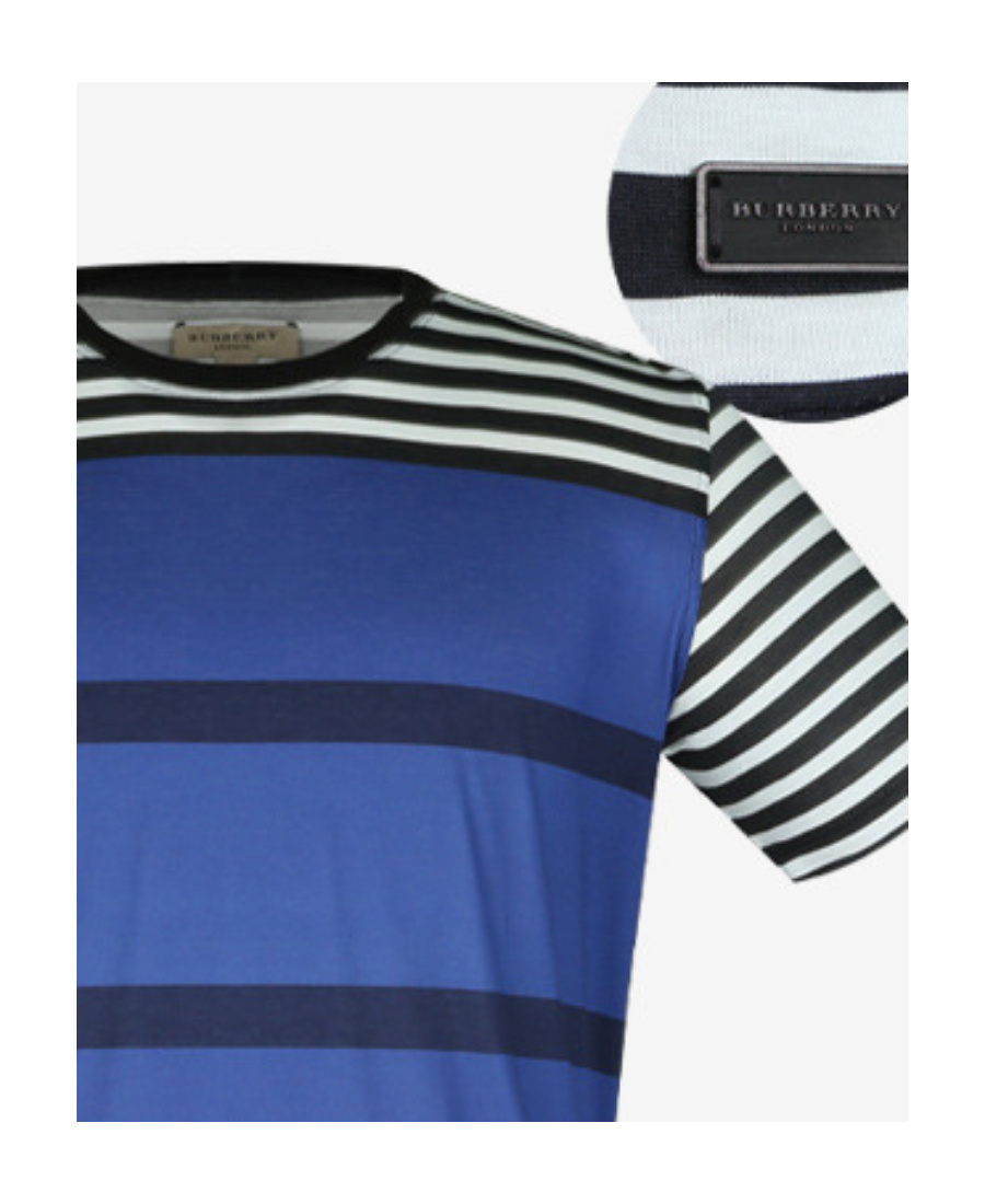 Burberry Printed T-shirt In Blue