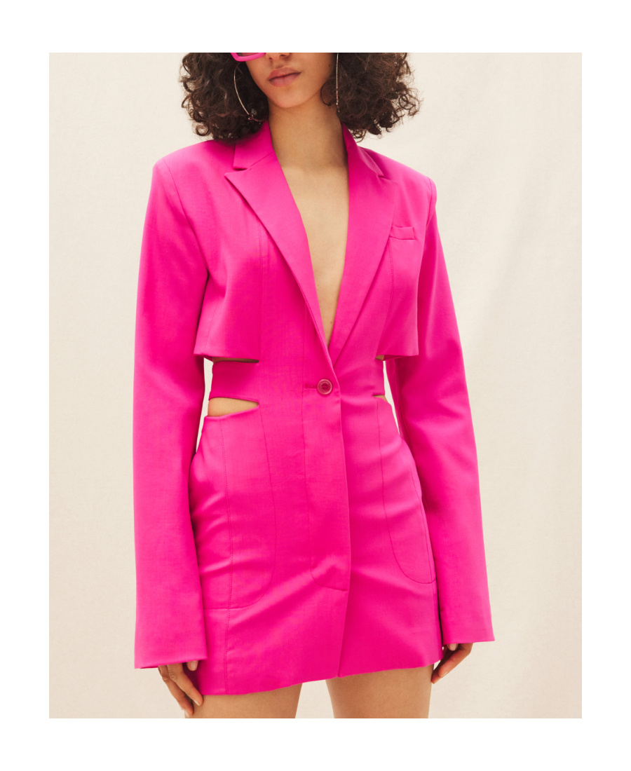 Jacquemus Cut-out Detail Dress In Pink
