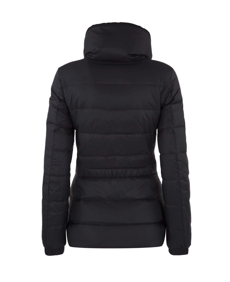 EA7 LOGO HOODED DOWN JACKET 