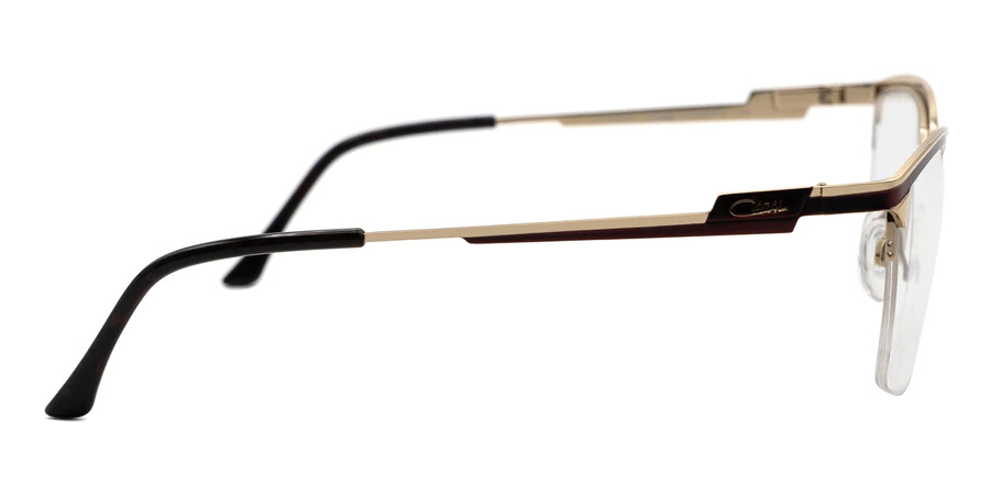 Cazal Square-frame Logo-engraved Glasses In Metallic