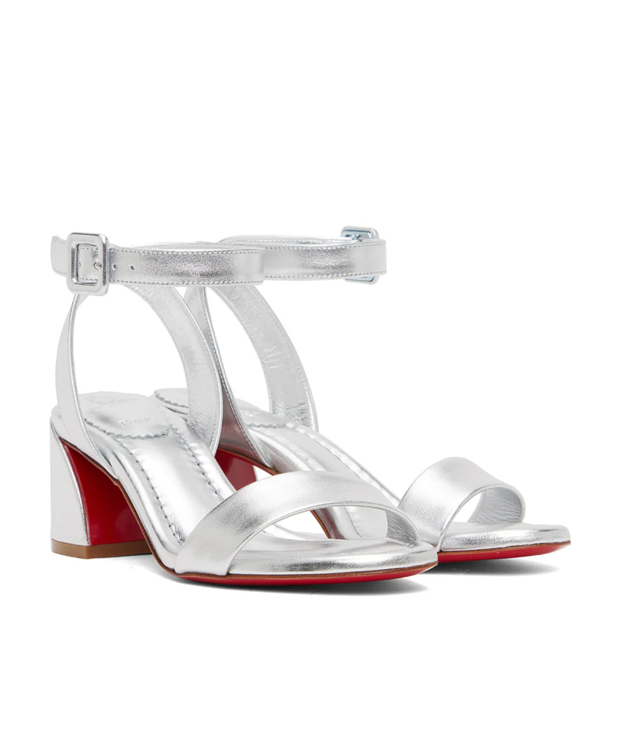 Christian Louboutin Miss Sabina 55 High Heeled Sandals In White
