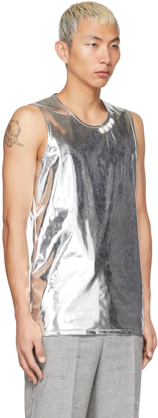 Doublet Logo Vest In White