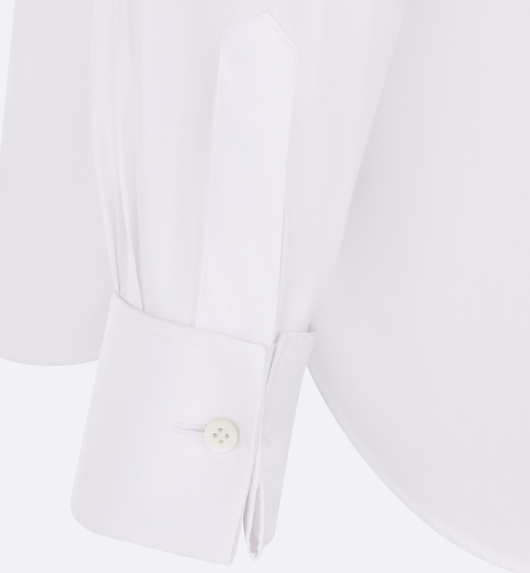 Dior Button Long-sleeved Shirt In White
