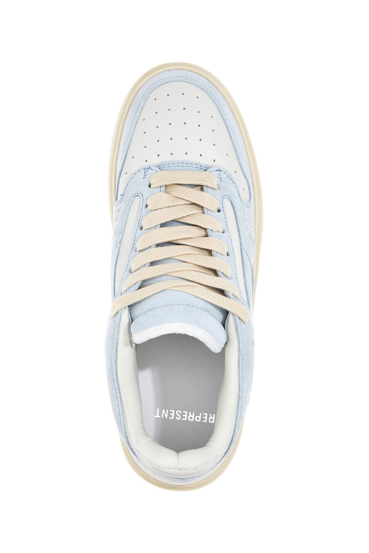 Represent Reptor Low Panelled Sneakers In White