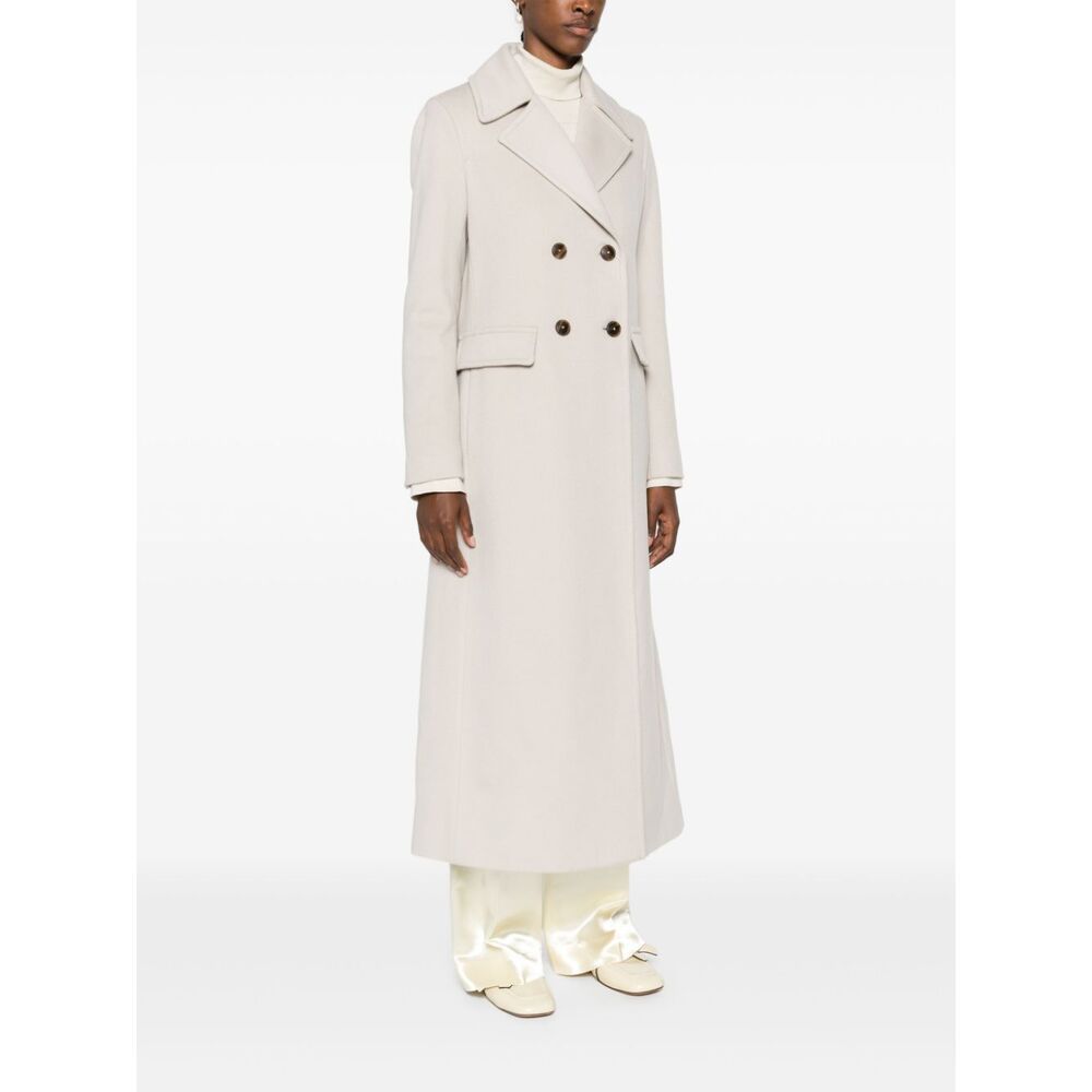 Herno Coat In Luxury Wool In White