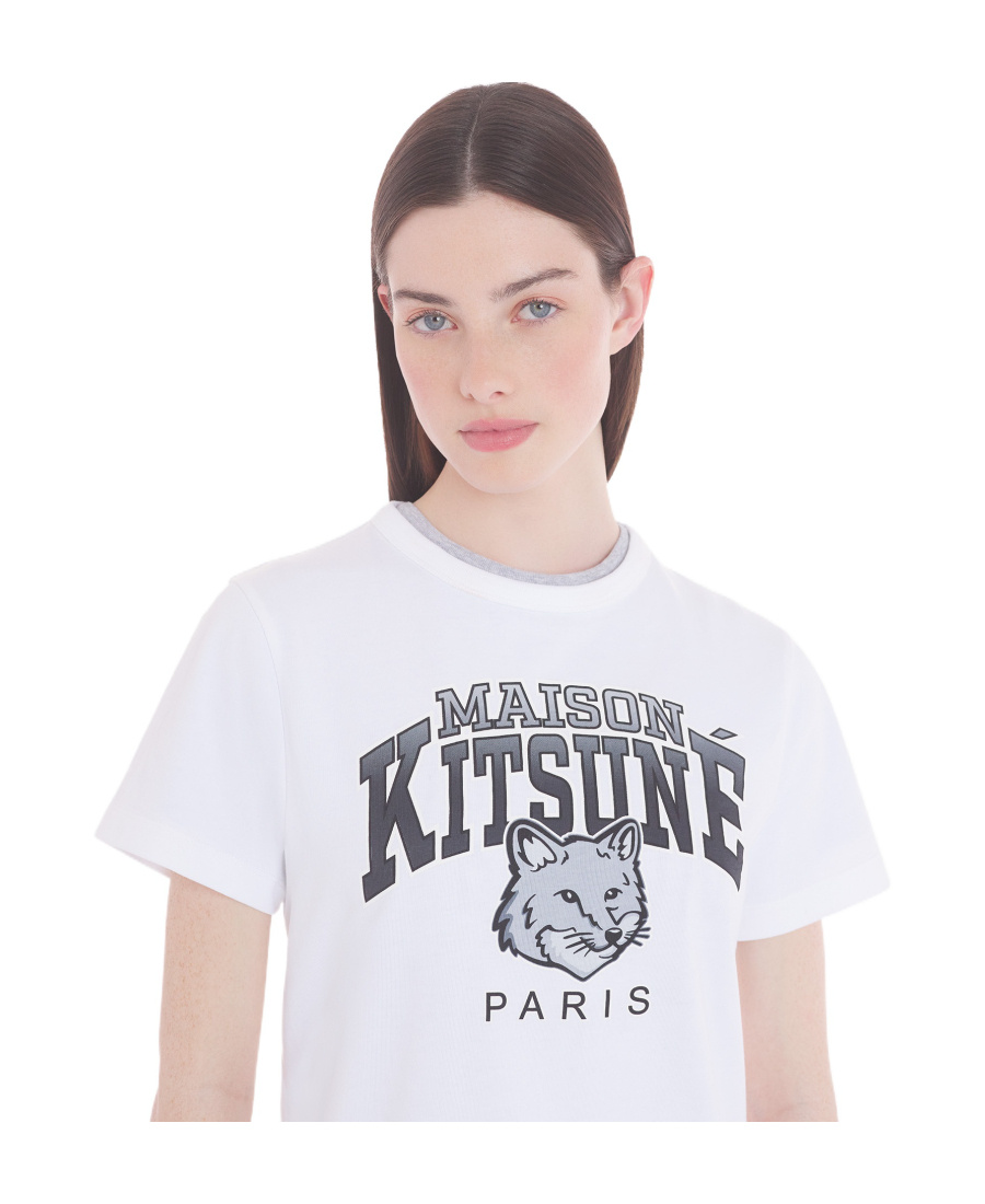 MAISON KITSUNÉ CAMPUS FOX COTTON T-SHIRT