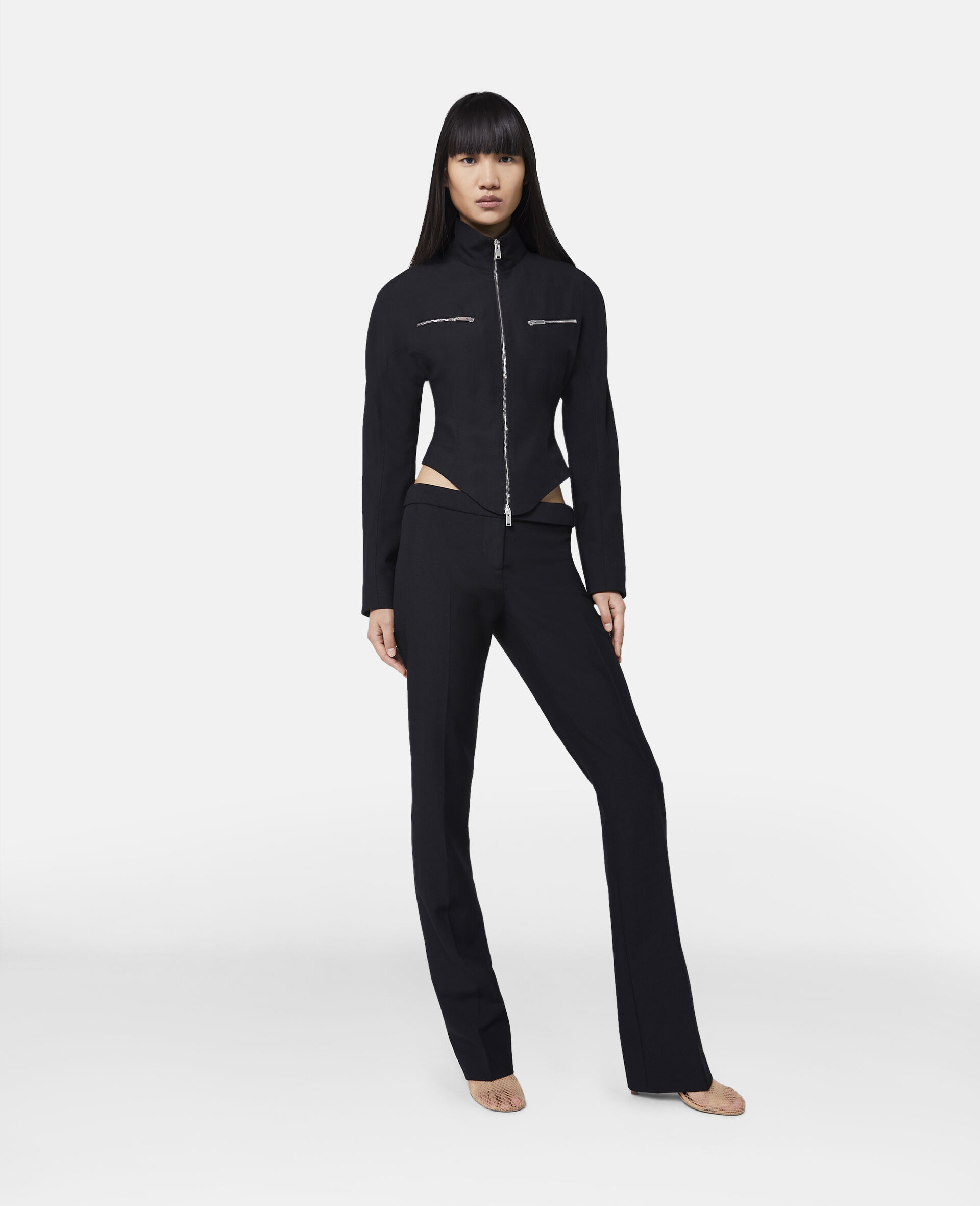 Stella Mccartney Zipper Jacket In Black