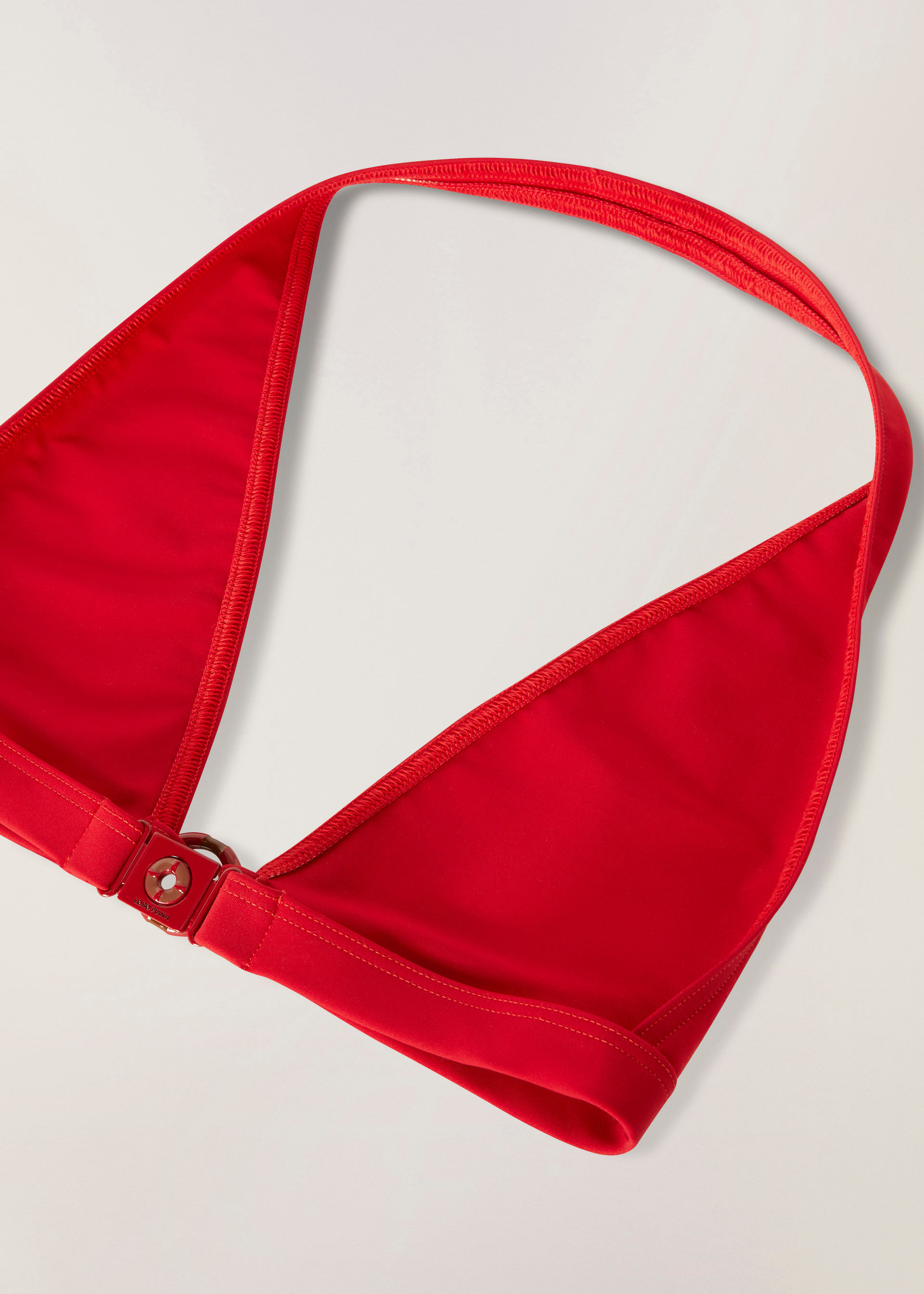 Loro Piana Triangular Bikini In Red
