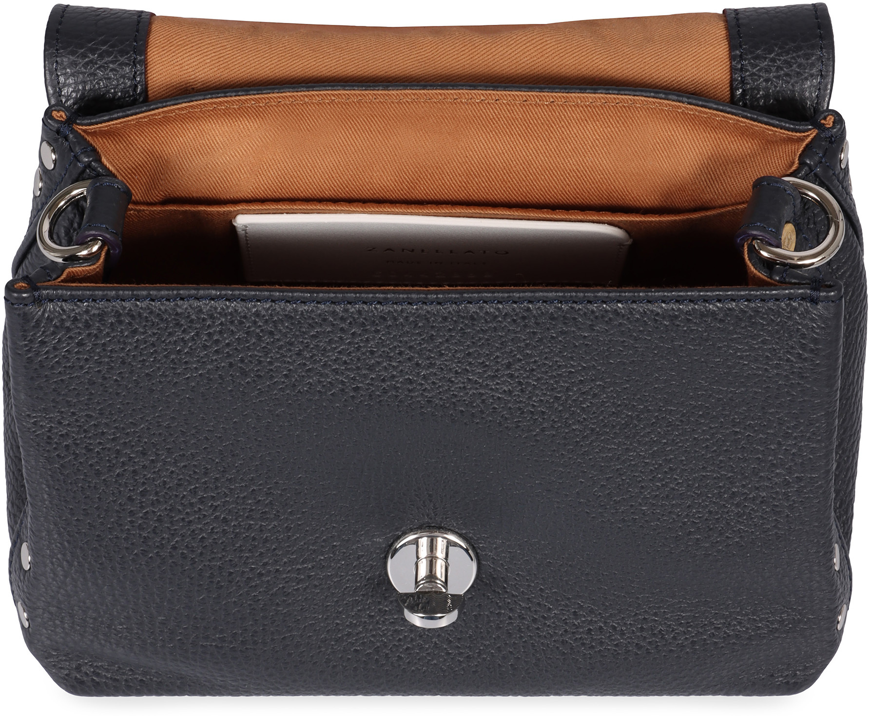 Zanellato Baby Postina Twist-lock Messenger Bag In Black