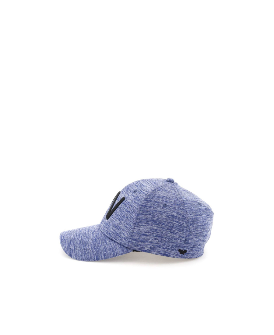 Weekend Max Mara Adjustable Pointed Cotton Cap In Blue